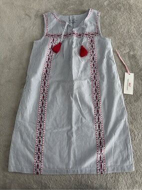 Vineyard Vines Americana Shift Dress Girls Sz 8 - New!